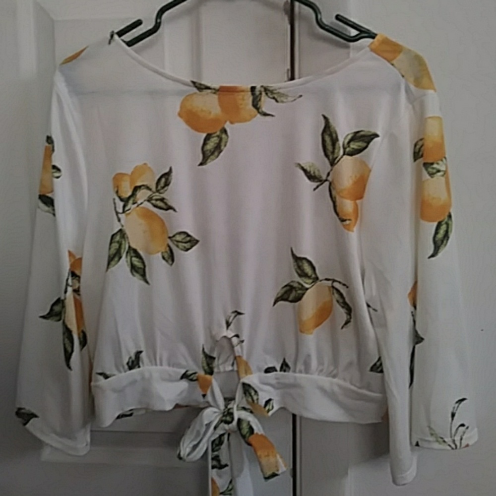 Lemon Crop Top